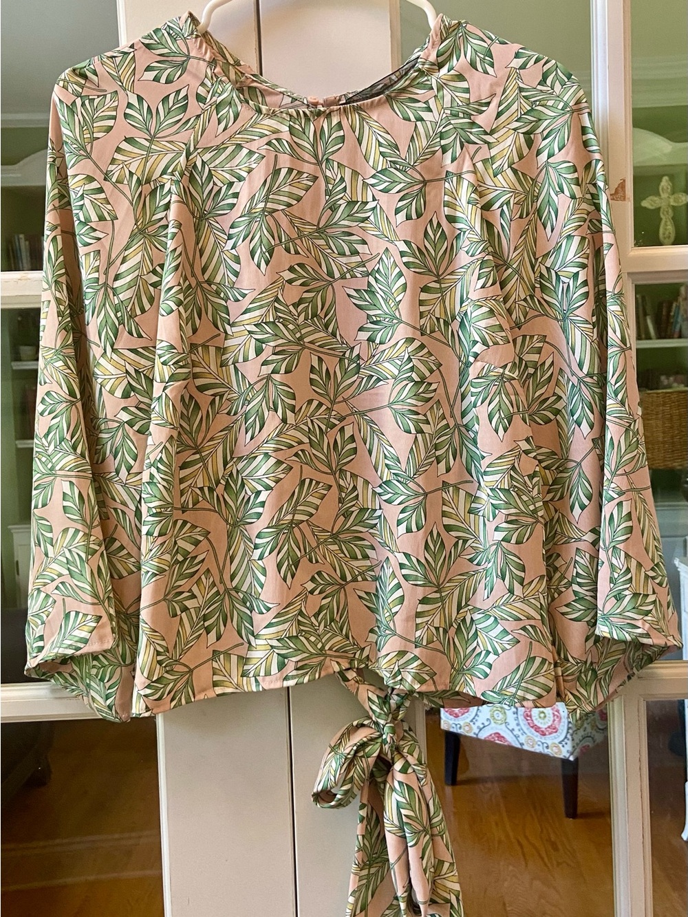 Code X Mode Pink and Green Blouse Size Large